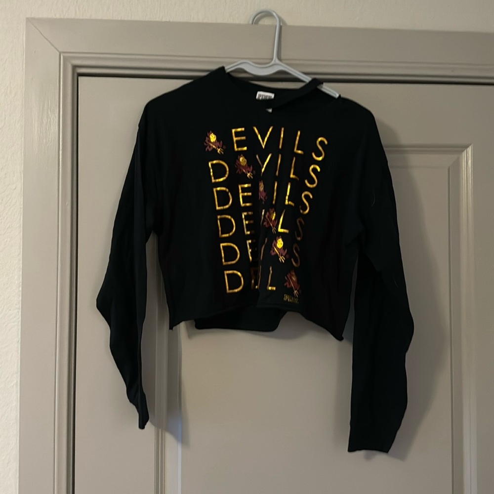 Victoria Secret ASU Sun Devils long sleeve crop top